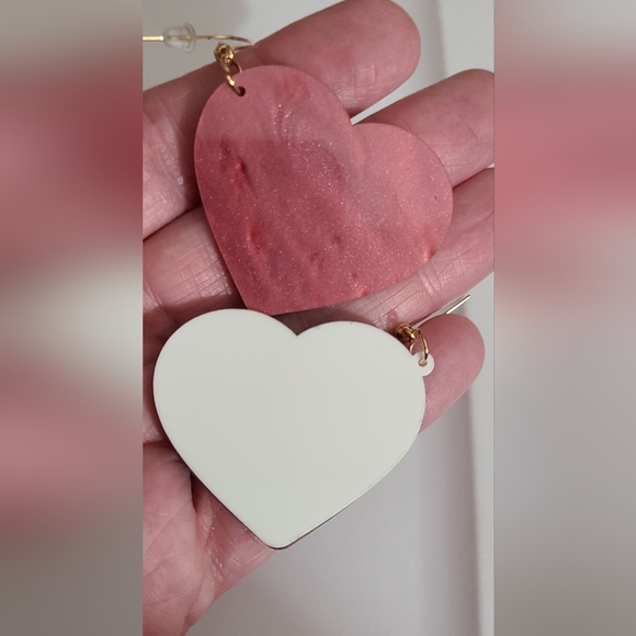 Valentine's box of candy earrings enamel acrylic chocolates gift NEW - Picture 8 of 10